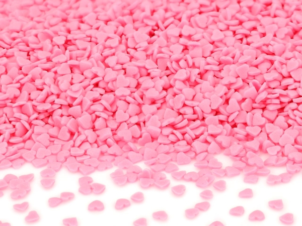 Zucker Streusel - Mini Herzen - Pink